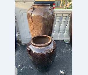 [Leo Nguyen Le] - Vente en gros de pots de jardin en céramique émaillée ronds et hauts, pots à fleurs et jardinières en céramique bon marché pour l'extérieur - Product Image 1