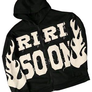 Nouveau dernier sweat à capuche en molleton de coton 400 Gsm de haute qualité avec sweats à capuche de sérigraphie respirants - Product Image 1