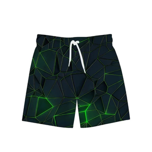 Pantalones cortos de playa para hombre de nuevo estilo, cómodos y antiarrugas, diseño de logotipo de nombre personalizado, tela de malla de alta calidad, teñido liso personalizado - Product Image 1