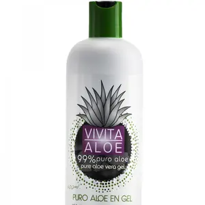 High Spanish Quality 500 Ml Cold Processed 99% Pure Aloe Vera Gel For Skin Care 12 Units Per Box