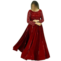 Robes décontractées longues en mousseline de soie à manches longues, brodées de dentelle, avec fermetures éclair, coupe trapèze, grande taille, pour fêtes et festivals