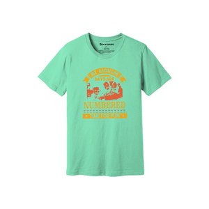 Camiseta de tela de algodón 100% con estampado de temas de fiesta 160-180 a GSM pesado 12 colores disponibles Personalice su propio diseño y colocación - Product Image 5