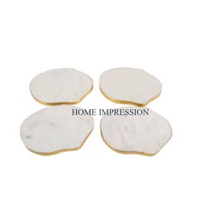 Fancy Latest Designing Fancy Attractive <b>Coasters</b> Home Table Decorative Marble <b>Coasters</b> Handmade Classic Table Top Mats and Pads - Product Image 1