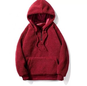 Gran oferta de sudaderas con capucha de lana de invierno para hombre 100% algodón transpirable básico Color sólido logotipo personalizado de talla grande para hombres y mujeres - Product Image 4