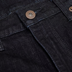 Jeans gris délavé coupe droite confortable, jeans indigo délavé coupe droite confortable, meilleur prix, logo personnalisé, jeans en denim pour hommes, pantalons - Product Image 2