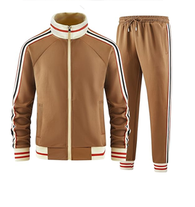 Men Track Suits Sets Long <b>Sleeve</b> Full-zip Sweat suit Active Jackets and Pants ,Full <b>Sleeves</b>, Self Cuff Styled - Product Image 5