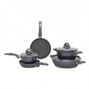 PETRAGRES ECOSOLUTION 8-Piece Black Ceramic Aluminum <b>Cookware</b> <b>Set</b> AP000246 - Product Image 3