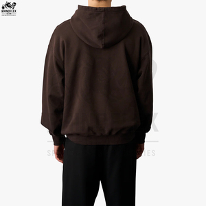 Sudadera con Capucha Extra Grande de Felpa Lisa de Invierno, de Alta Calidad, con Logotipo Personalizado, Mezcla de Poliéster/Algodón, Unisex - Product Image 4
