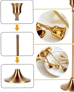 Chandelier Bougeoir en Métal Unique Bougie en Béton pour Décorations de Mariage Élégant pour Salle à Manger Mariage - Product Image 3