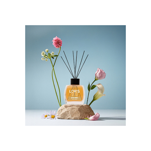 Winter Fig & Cashmere Reed <b>Diffuser</b> 120 ML Long Lasting Fragrance Glass & Oil <b>Diffuser</b> Cylinder Flower Shape Gift Box Packaging - Product Image 3