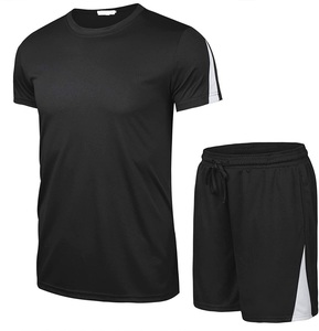 Prince Industry hommes décontracté motif solide à manches courtes T-Shirts survêtement et ensembles de shorts personnalisés dernière conception t-shirts vierges - Product Image 5