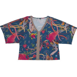 Camisetas de mujer de manga corta 3D sueltas con estilo de calidad superior 98% algodón 2% Spandex diseño impreso Digital personalizado logotipo Casual - Product Image 4