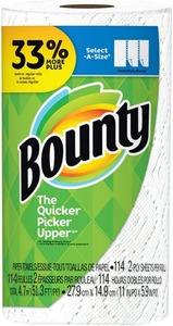 Serviettes en papier New Bounty Quick - Size blanches, 16 rouleaux familiaux = 40 rouleaux réguliers - Product Image 3