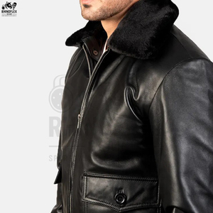 Fabricante de Chaquetas de Cuero al por Mayor de Pakistán, Chaqueta de Cuero Casual con Cinturón Lateral, Diseño OEM para Hombre - Product Image 4