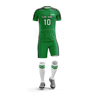 Kit de uniforme de fútbol de 100% poliéster de secado rápido personalizado, conjunto de ropa de fútbol para hombres y mujeres, impresión por sublimación, equipo deportivo personalizado - Product Image 4