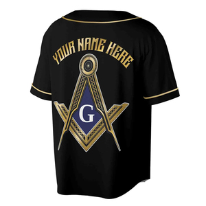 Nom personnalisé Lodge AF & AM maçonnique franc-maçonnerie 3D Baseball Jersey taille S-5XL haute qualité sur mesure à manches longues 2025 vestes - Product Image 3