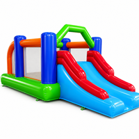 Structure gonflable commerciale intérieure/extérieure avec toboggan, centres de jeux pour enfants, matériau PVC, 5,6x2,6x2,2m, logo et couleur personnalisés JIALE