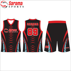 Conception personnalisée imprimé basket-ball uniforme à manches courtes ensemble uniforme hommes formation vêtements de sport équipe, - Product Image 3