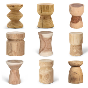 Taburete Nuevo en Oferta, Taburete de Madera de Lujo para Interiores y Exteriores, Madera Maciza para Muebles de Sala de Estar, Taburete de Madera Maciza al por Mayor - Product Image 1