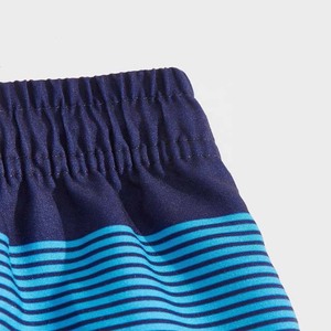 Pantalones cortos con cordón para hombre, Shorts con estampado a rayas, color sólido, informales, con logotipo personalizado, para playa y verano, OEM - Product Image 5