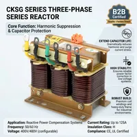 Reactor de Filtro Armónico CKSG, Reactor Trifásico de Bajo Voltaje para Compensación del Factor de Potencia Industrial