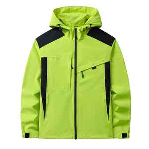 Chaqueta cortavientos impermeable al por mayor de marca de alta calidad de carcasa dura con capucha personalizada su propio diseño y logotipo - Product Image 4