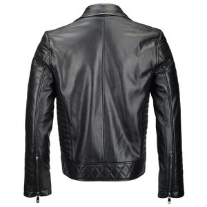 Chaqueta de Cuero de Oveja Genuino para Hombre de Alta Calidad, Venta al por Mayor, Corte Entallado, Prendas de Cuero Perforado, Tejido de Tela de Pakistán - Product Image 2