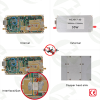 Solution de défense C-UAS à large bande 300 MHz-1700 MHz 30 W, intercepteur de drones, modules sans fil et RF