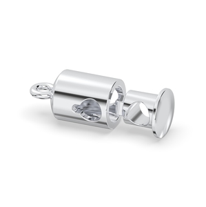 OEM 925 Silver Jewelry Accessories Vietnam Manufacturer Chuck Stopper Cord End <b>Clips</b> Bracelet Connector Necklace <b>Buckle</b> Clasp - Product Image 2