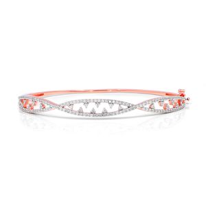 Round Diamond Luxurious Designer <b>Bangle</b> - Product Image 2