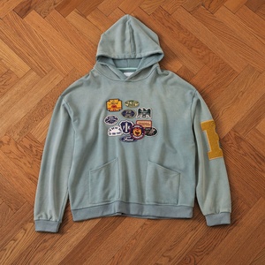 Nouveau gros de haute qualité surdimensionné français éponge sweats à capuche 100% coton soleil délavé Vintage lavé à l'acide Logo personnalisé vêtements en vrac - Product Image 3