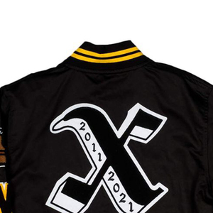 Leather Sleeve <b>Baseball</b> Letterman Varsity <b>Jacket</b> Custom Chenille Embroidery <b>for</b> <b>Men</b> Stand Casual Woven Winter <b>Jackets</b> - Product Image 4
