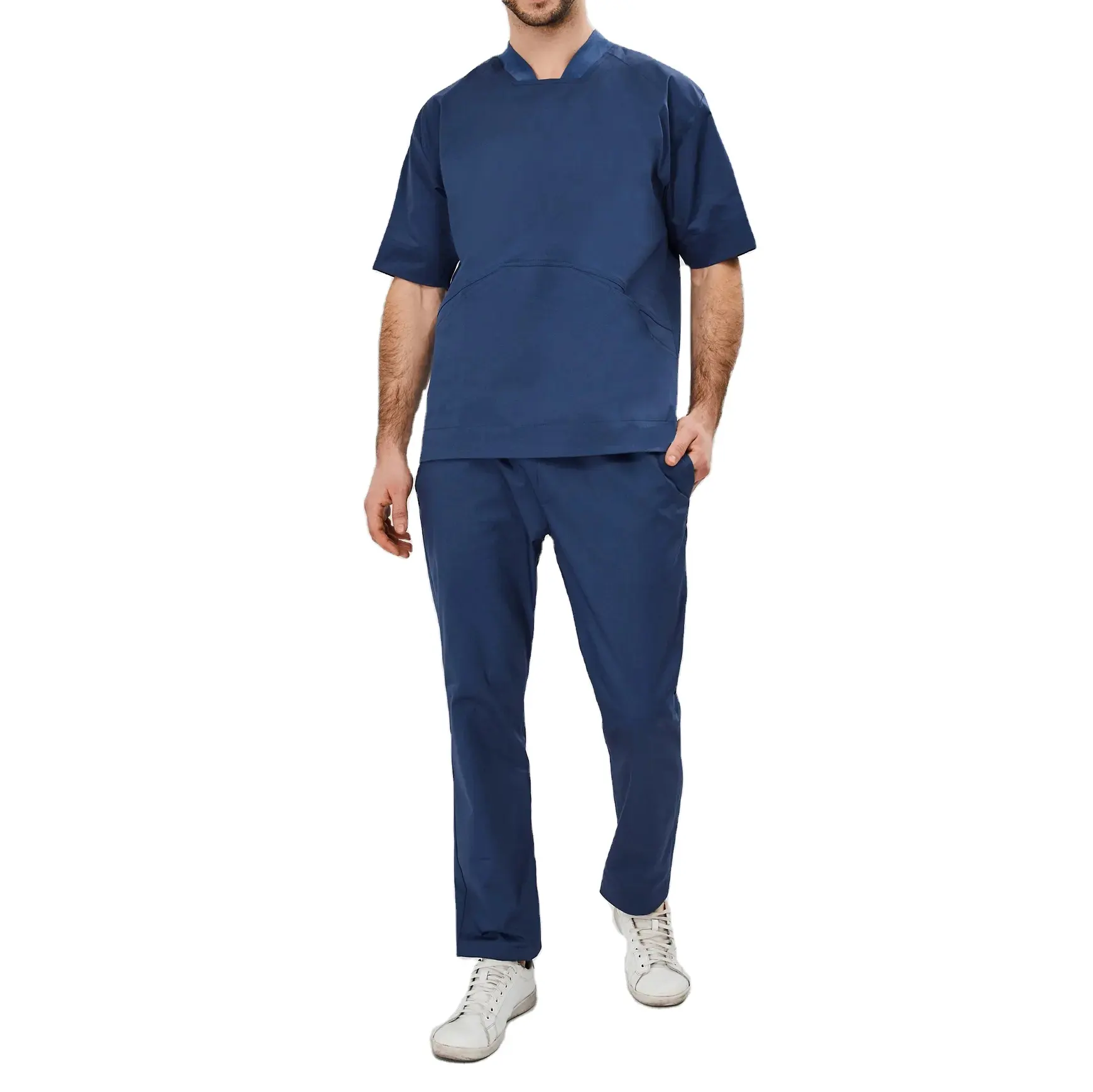 남성 맞춤형 간호사 병원 유니폼 디자인 메디코 스판덱스 스트레치 스크럽 세트 저렴한 도매 간호 유니폼 의사 스크럽