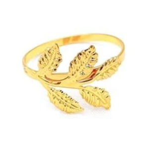 Nouveau porte-serviettes en métal en forme de feuille de conception antique porte-mouchoirs couleur or pour la table de mariage au prix de grossiste - Product Image 6