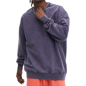 Vêtements d'hiver Meilleur produit Sweat-shirt pour hommes Logo personnalisé Respirant Manches longues Basics Sweat-shirt en coton mélangé pour hommes - Product Image 1