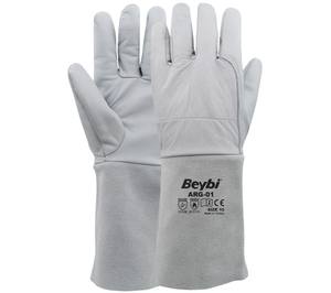 ถุงมือเชื่อมอาร์กอนหนังแบบพรีเมี่ยมทนทานและสะดวกสบายสำหรับงานกลางแจ้งและงานหนักทนความร้อน - Product Image 1