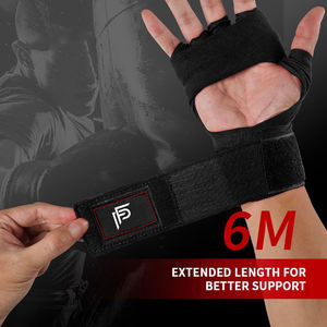 Enveloppes de main de boxe personnalisées pour les combattants couleur noire enveloppes de main de boxe BoxingLife FightGearPersonalized - Product Image 3