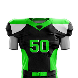 Ensemble d'uniformes de football américain personnalisés gratuits, grande taille, 100% polyester, maillot de sport de qualité supérieure, respirant, confortable, séchage rapide - Product Image 4