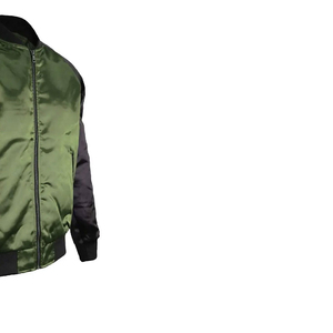 Chaqueta acolchada de satén personalizada de alta calidad Varsity Baseball Winter High Street Bulk Wholesale OEM Fabric Bordado Chaqueta de seda para - Product Image 5