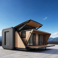 Maison conteneur modulaire préfabriquée extensible pour bureau industriel, installation rapide, design moderne peu encombrant, résidentiel, garantie 1 an