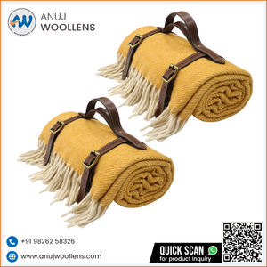 Manta de Lana Pura con Diseño Espigado, Gran Venta 2026, Disponible a Precio Accesible - Product Image 6