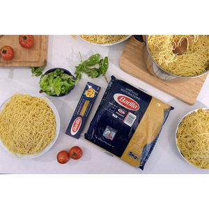 Premium mejor calidad refinado italiano trigo duro y maíz espagueti macarrones Pasta 0,4 kg bajo en sal/bajo en grasa embalaje de regalo - Product Image 1