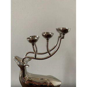 Nouveau chandelier décoratif pour la maison moderne meilleure qualité en métal argenterie renne bougeoir à prix abordable - Product Image 2