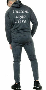 Personalizado al por mayor de alta calidad de dos piezas conjunto de chándal y el campo de Jogging Logo OEM personalizado impreso bordado cremallera de los hombres - Product Image 4
