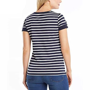 Meilleur design T-shirt pour femme T-shirt pour femmes T-shirt décontracté en polyester/coton T-shirts vierges pour femmes Léger séchage rapide - Product Image 5