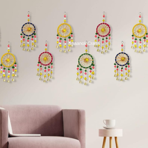 Handcrafted Wool Wool Blend Hanging <b>Ornaments</b> for Diwali Festival <b>Wedding</b> Decor-Eco-Friendly Lightweight Wall Hanging Rajasthan - Product Image 2