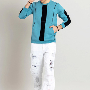 Basics 100% coton hiver Streetwear sweat à col rond impression de logo personnalisé pour hommes - Product Image 6