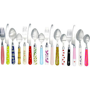 Juego de Cubiertos de Acero Inoxidable con Mango de Mármol y Acabado Espejo para Hogar, Restaurante, Eventos o Fiestas, Utensilios de Cocina y Accesorios - Product Image 3