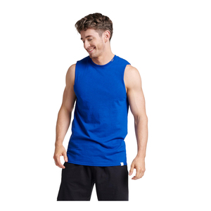 Ensembles pour hommes T-shirt sans manches deux pièces à bords bruts avec short de survêtement délavé à l'acide ensembles de shorts et t-shirts personnalisés pour hommes - Product Image 5