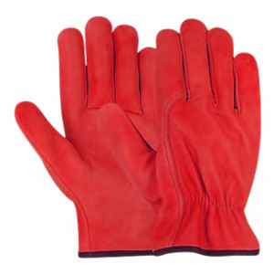 ถุงมือขับรถหนังวัวแท้คุณภาพสูงแบบหนาพิเศษ ป้องกันการลื่น พร้อมแถบยางยืด ป้องกันมืออย่างสบาย เหมาะสำหรับทำสวน - Product Image 5